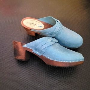 Moheda Swedish Clogs Blue Size 40